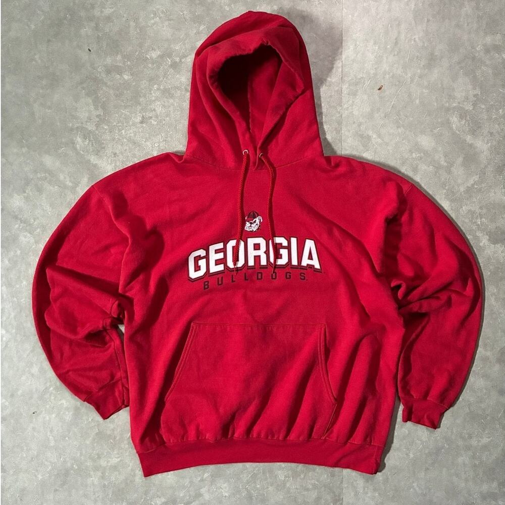 2000s Vintage Georgia Bulldogs Red Hoodie -XL